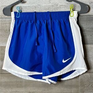 Nike Women's Athletic Shorts in Blue and White